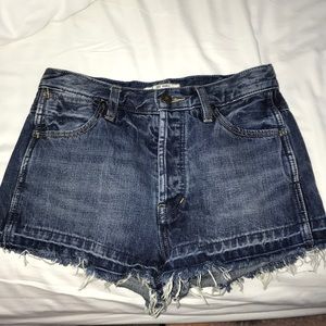 Free People jean shorts